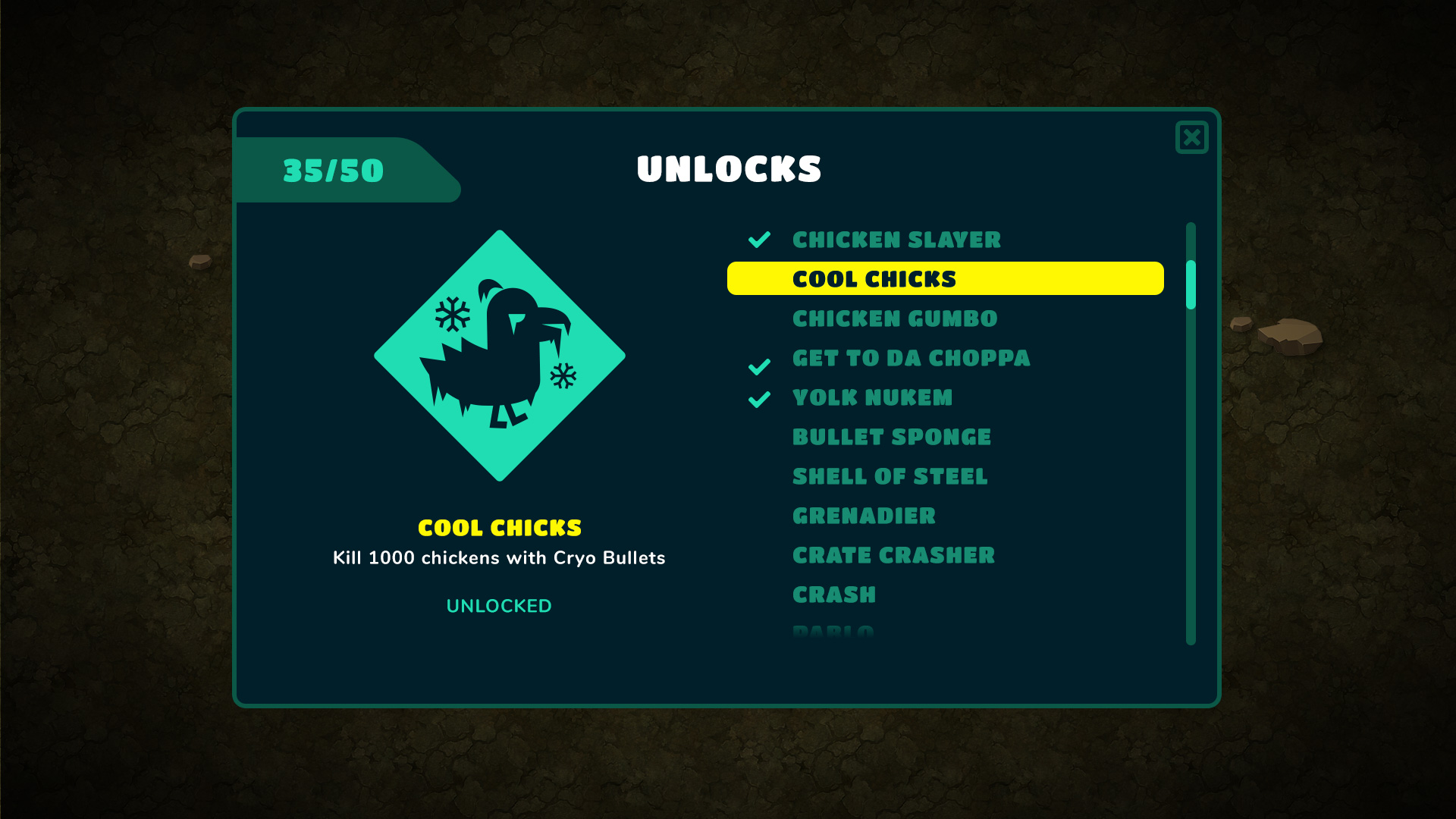 Bad Egg unlocks interface