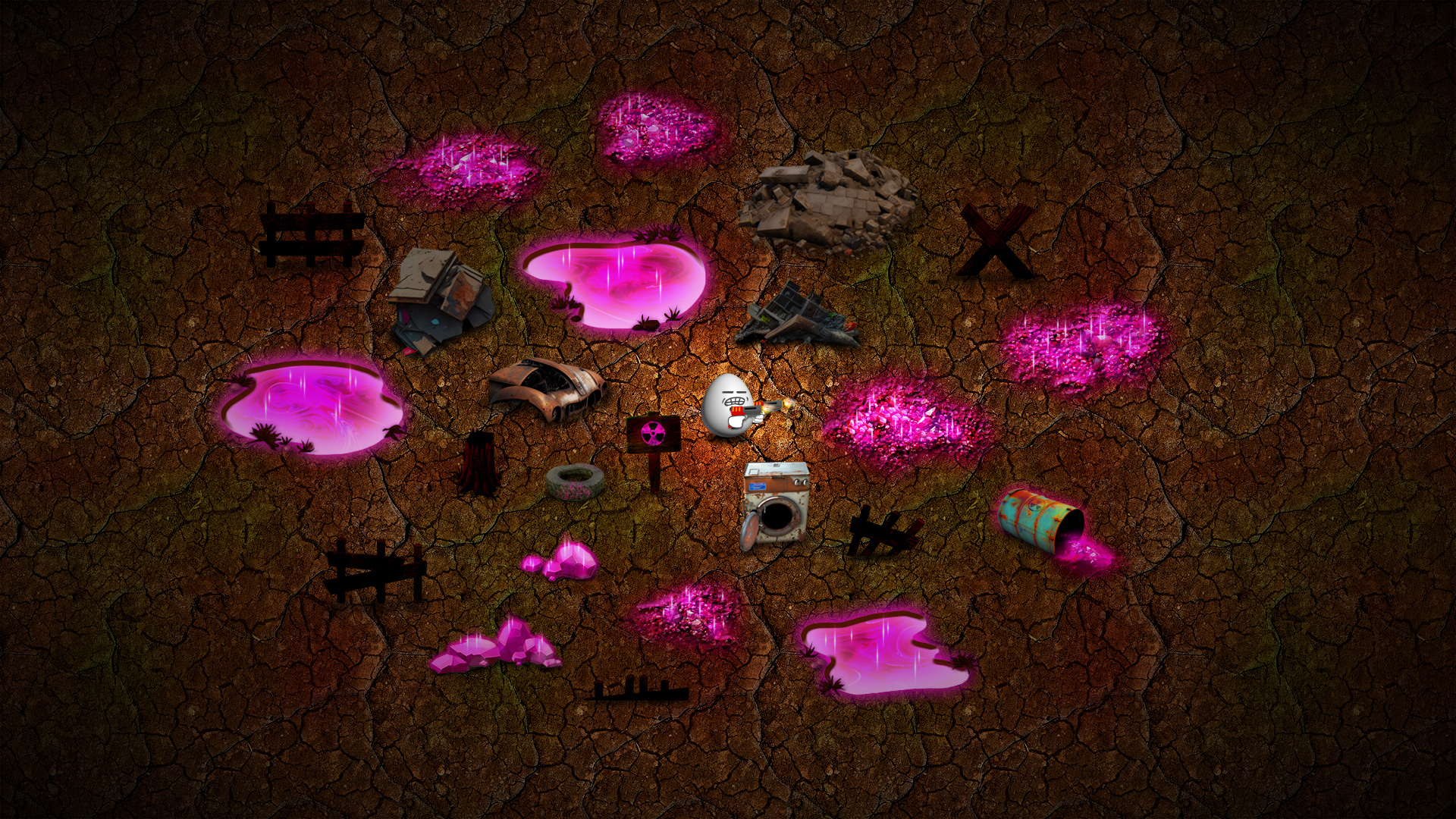 Bad Egg wasteland visual development
