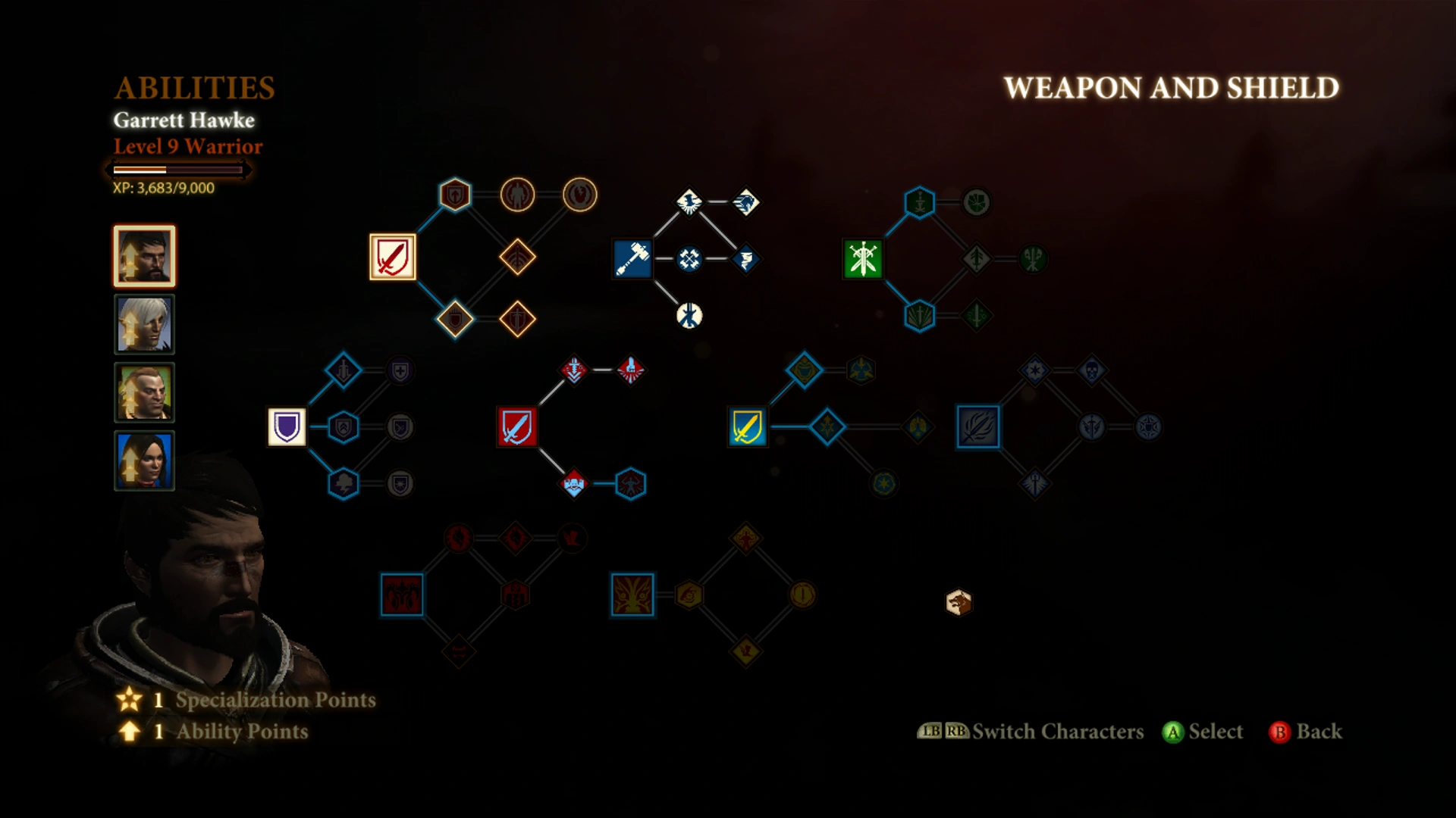 Dragon Age II ability progression