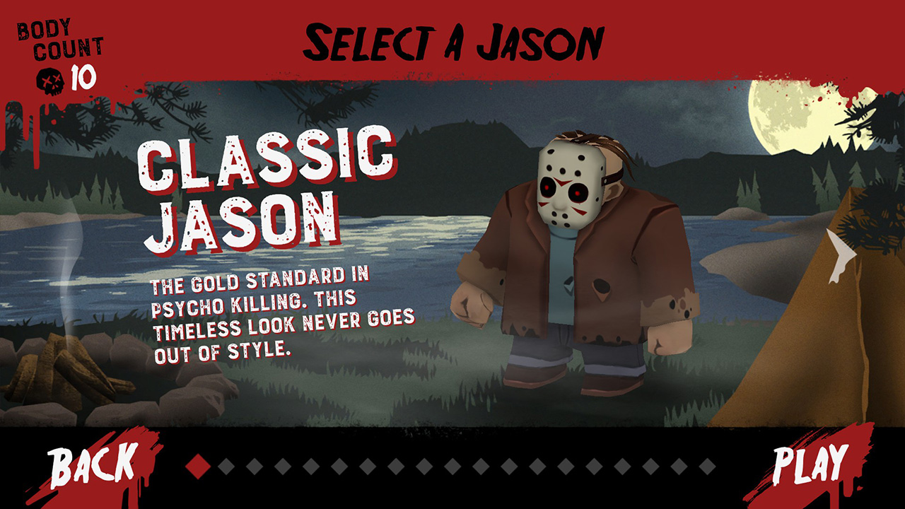 Classic Jason character selection