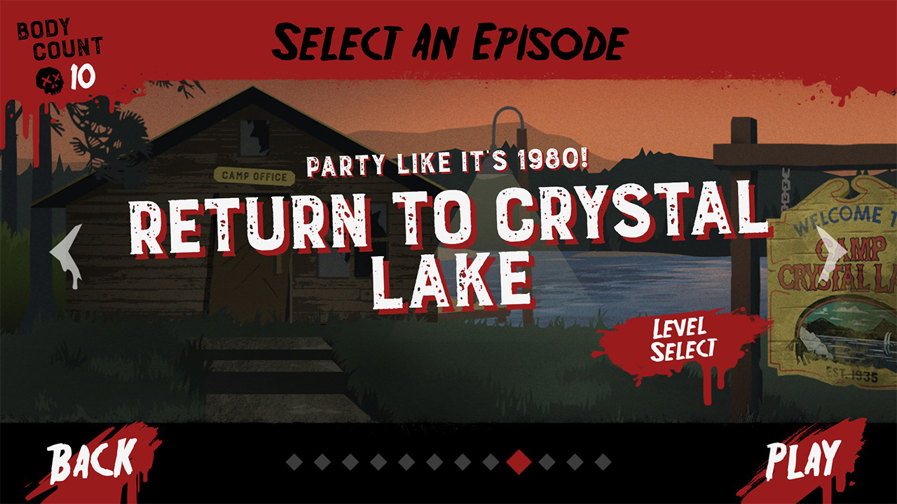 Return to Crystal Lake level selection