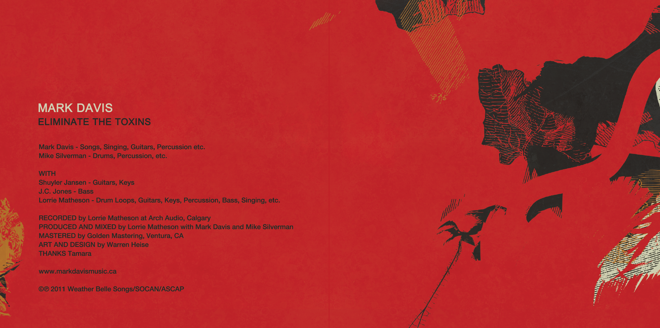 Mark Davis Eliminate the Toxins inside cover artwork